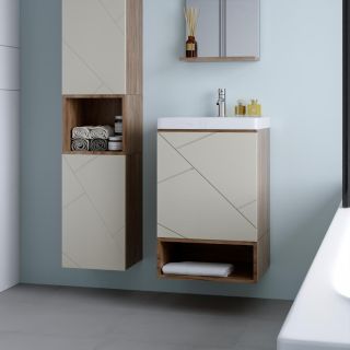 Ниша для тумбы Бриклаер Кристалл 4627125416842 50 см дуб крафт табачный